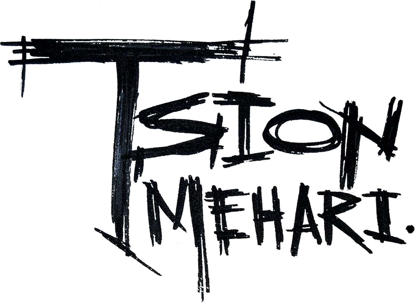 Tsion Mehari — handwritten studio wordmark